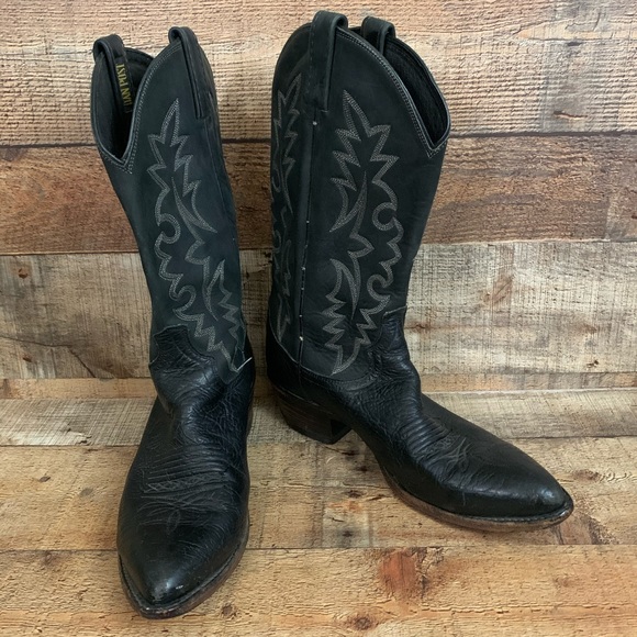 Dan Post black western cowboy boots Size 9.5